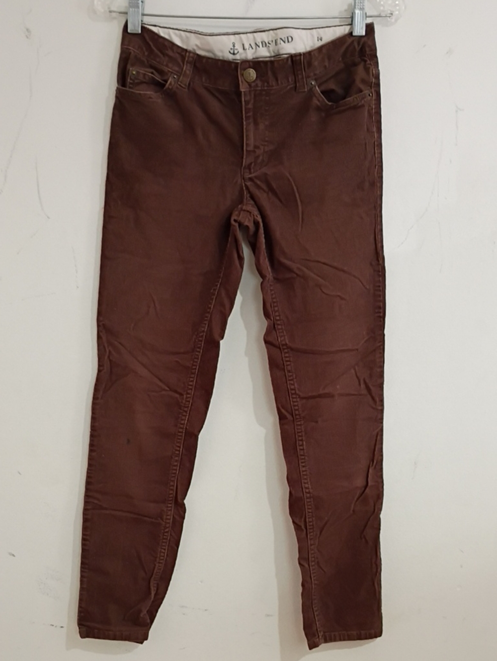 Lands' End Women's Skinny Pants in Brown